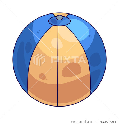 Illustration of Beach Ball Illustration of Beach Ball 143301063