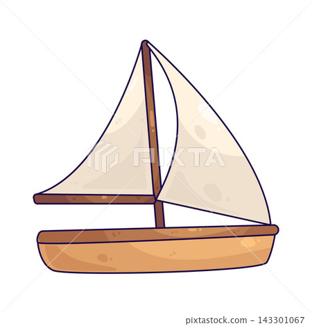 Illustration of Sailboat Illustration of Sailboat 143301067