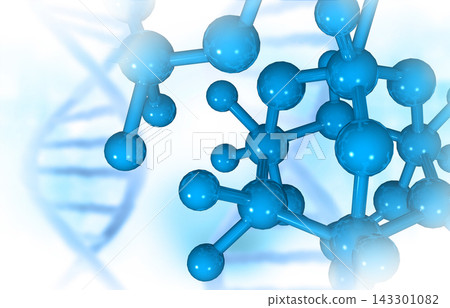 Molecules on scientific background 143301082