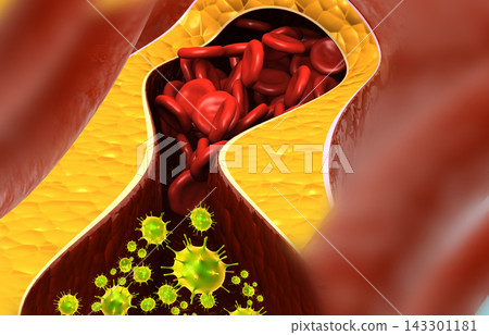 Virus in bloodstream 143301181
