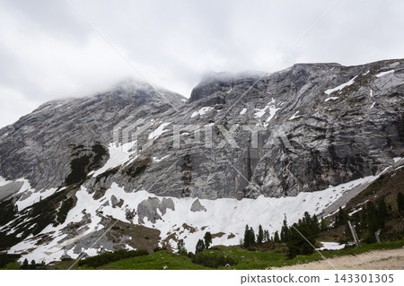 Partenkirchner Dreitorspitze mountain, Garmisch-Partenkirchen, in Bavaria, Germany Partenkirchner Dreitorspitze mountain, Garmisch-Partenkirchen, in Bavaria, Germany 143301305
