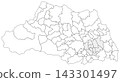 埼玉縣可分割空白地圖 143301497