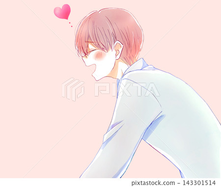 Smiling man in pajamas, romance Smiling man in pajamas, romance 143301514