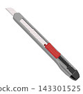 Snap off utility knife 10mm vector illustration icon 143301525