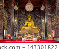 Bangkok, Thailand - January 17, 2026 : The Golden Buddha image Phra Sri Sakyamuni in the main chapel of Wat Suthat Thepwararam.. 143301822