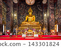 Bangkok, Thailand - January 17, 2026 : The Golden Buddha image Phra Sri Sakyamuni in the main chapel of Wat Suthat Thepwararam.. 143301824