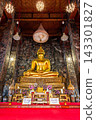 Bangkok, Thailand - January 17, 2026 : The Golden Buddha image Phra Sri Sakyamuni in the main chapel of Wat Suthat Thepwararam.. 143301827