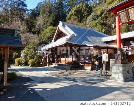 栃木市太平山神社內寧靜的景象。 栃木市太平山神社內寧靜的景象。 143302712