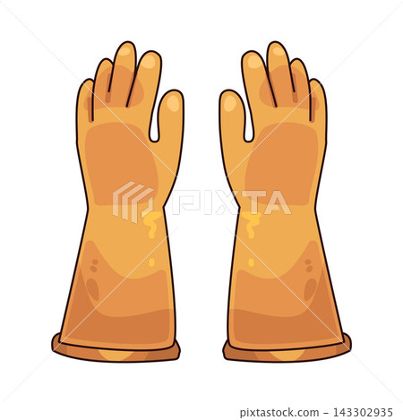 Illustration of Protective Gloves 143302935