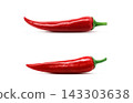 Realistic illustration of a red chili pepper. 143303638