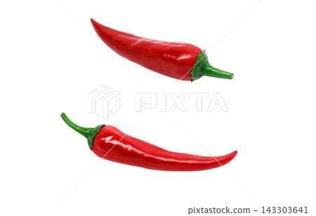 Realistic illustration of a red chili pepper. 143303641