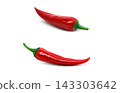 Realistic illustration of a red chili pepper. 143303642