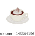 Watercolor illustration - Wiener cocoa 143304156