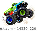 Cartoon Monster Truck 143304220