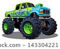 Cartoon Monster Truck 143304221