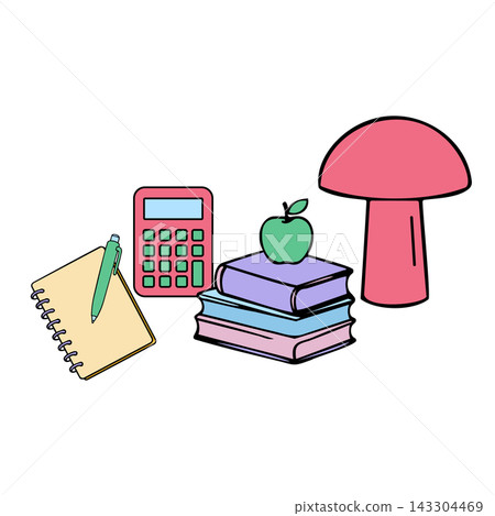 study scene for education content, homework materials, academic branding and school design projects study scene for education content, homework materials, academic branding and school design projects 143304469