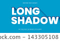 Long shadow text effect vector asset 143305108