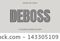 Deboss text effect vector asset 143305109