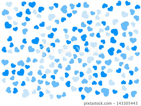 Heart pattern background Blue 3 colors Heart Heart pattern background Blue 3 colors Heart 143305443