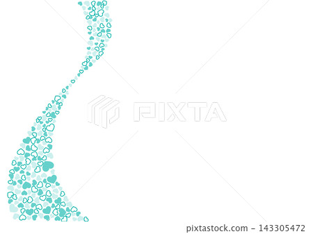 Heart pattern background Green 3 colors Border and solid color Heart Heart pattern background Green 3 colors Border and solid color Heart 143305472