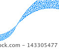 Heart pattern background Blue solid color Heart 143305477