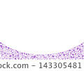 Heart pattern background Purple 3 colors Border and solid color Heart 143305481