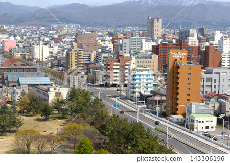 April 26 2026 Aomori City Panorama And Mountain Range 143306196
