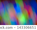 Abstract rainbow background with bokeh effect on a dark background. Christmas background with multicolored blurred lights. 143306651