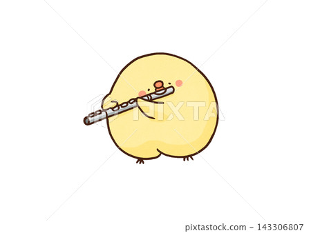 A cute chick playing the flute (orchestra/wind ensemble) A cute chick playing the flute (orchestra/wind ensemble) 143306807