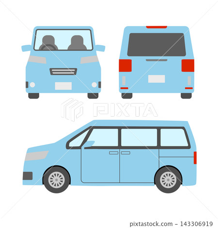 Family car illustration set Family car illustration set 143306919