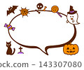 Cute autumn Halloween frame 143307080