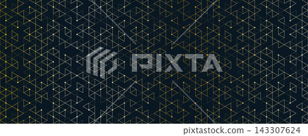 Abstract seamless pattern with a geometric background of polygonal golden lines. Stylish vector texture Abstract seamless pattern with a geometric background of polygonal golden lines. Stylish vector texture 143307624