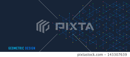 Abstract vector background with a geometric pattern of triangle shapes. Graphic design element Abstract vector background with a geometric pattern of triangle shapes. Graphic design element 143307639