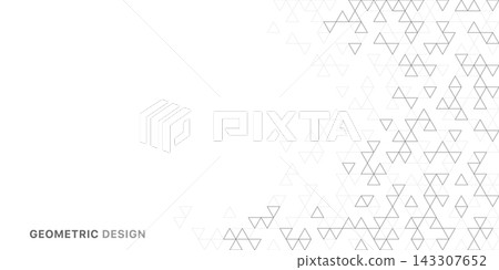 Abstract vector background with a geometric pattern of triangle shapes. Graphic design element  143307652