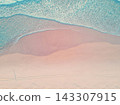 aerial view of beach and sea with waves aerial view of beach and sea with waves 143307915