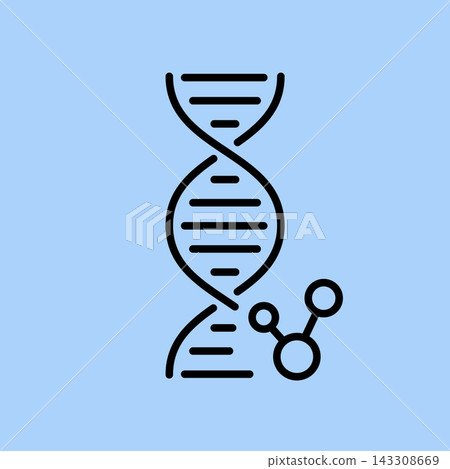 biotechnology, blue background, medical research 143308669