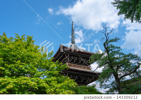 Three-story Pagoda at Hida Kokubun-ji Temple in Takayama Three-story Pagoda at Hida Kokubun-ji Temple in Takayama 143309212