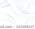 Abstract wave background. Waves of lines that move in three dimensions. 143309225