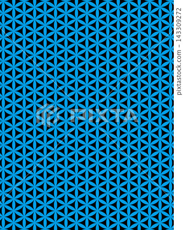 Light blue and black Flower of Life background Light blue and black Flower of Life background 143309272