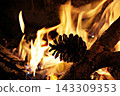 burning fire in the fireplace burning fire in the fireplace 143309353