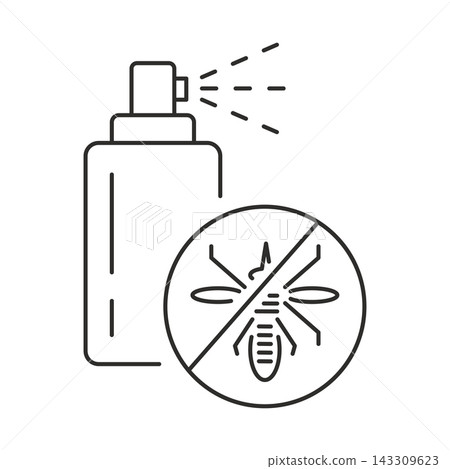 vector icon of mosquito spray, spray for insects vector icon of mosquito spray, spray for insects 143309623