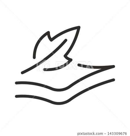 vector icon of fabric with feathers, light or soft vector icon of fabric with feathers, light or soft 143309676