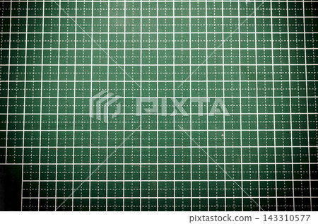 Green Cutting Mat Grid Background Texture 143310577