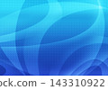 Blue Abstract Halftone Wave Background 143310922