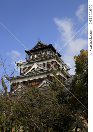 A castle tower of Hiroshima Castle A castle tower of Hiroshima Castle 143311642