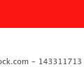 Plain red and white flag of Minden, Germany 143311713