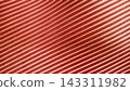 Dynamic background of a textured ribbed fabric featuring a clean diagonal corduroy or finely striped pattern in terracotta, copper, and warm reddish-brown tones. The structured material showcases shar 143311982
