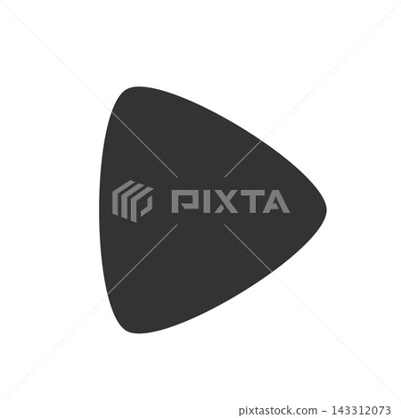 Rounded dark gray play button icon with transparent background. Rounded dark gray play button icon with transparent background. 143312073