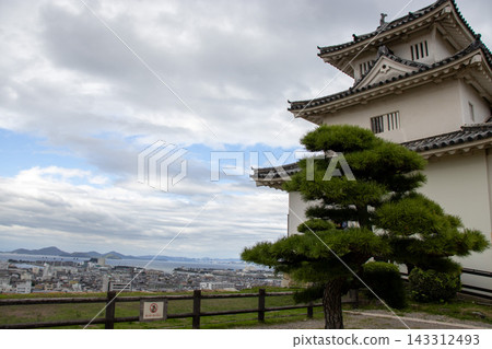 日本百座名城:丸龜城天守閣與瀨戶大橋 日本百座名城:丸龜城天守閣與瀨戶大橋 143312493