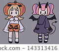 Halloween Cute Costume Girl Material Set 143313416